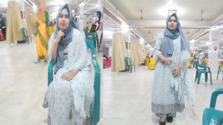 Innocent Looking Hijabi Babe – Asshole Showing